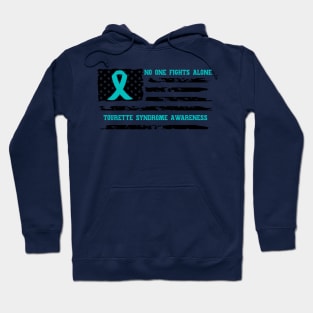 No One Fights Alone Tourette Syndrome Awareness Hoodie